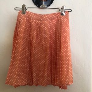 Pumpkin spice polka dot skirt!